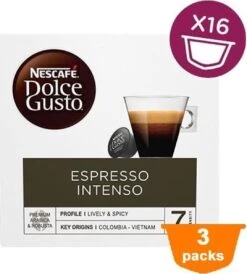 Nescafé Dolce Gusto Espresso Intenso Cups - 3 X 16 Stuks -Koffie Series Winkel 1082x1200