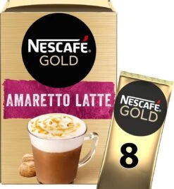 Nescafé Gold Amaretto Latte Oploskoffie - 6 Doosjes à 8 Zakjes 9 Nescafé Gold Amaretto Latte Oploskoffie - 6 Doosjes à 8 Zakjes -Koffie Series Winkel 1111x1200 6