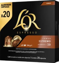 L'OR Lungo Estremo (10) - 10 X 20 Koffiecups -Koffie Series Winkel 1128x1200 3