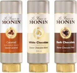 Monin Dessert Topping Dark Chocolate - 50 Cl -Koffie Series Winkel 1200x1146