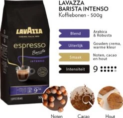 Lavazza Espresso Barista Intenso Koffiebonen - 500 Gram X4 -Koffie Series Winkel 1200x1148