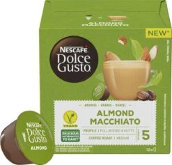 Nescafé Dolce Gusto Almond Macchiato Capsules - Vegan Koffie - 36 Koffiecups -Koffie Series Winkel 1200x1151