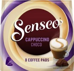 Senseo Cappuccino Choco Koffiepads - 2/9 Intensiteit - 4 X 8 Pads -Koffie Series Winkel 1200x1152