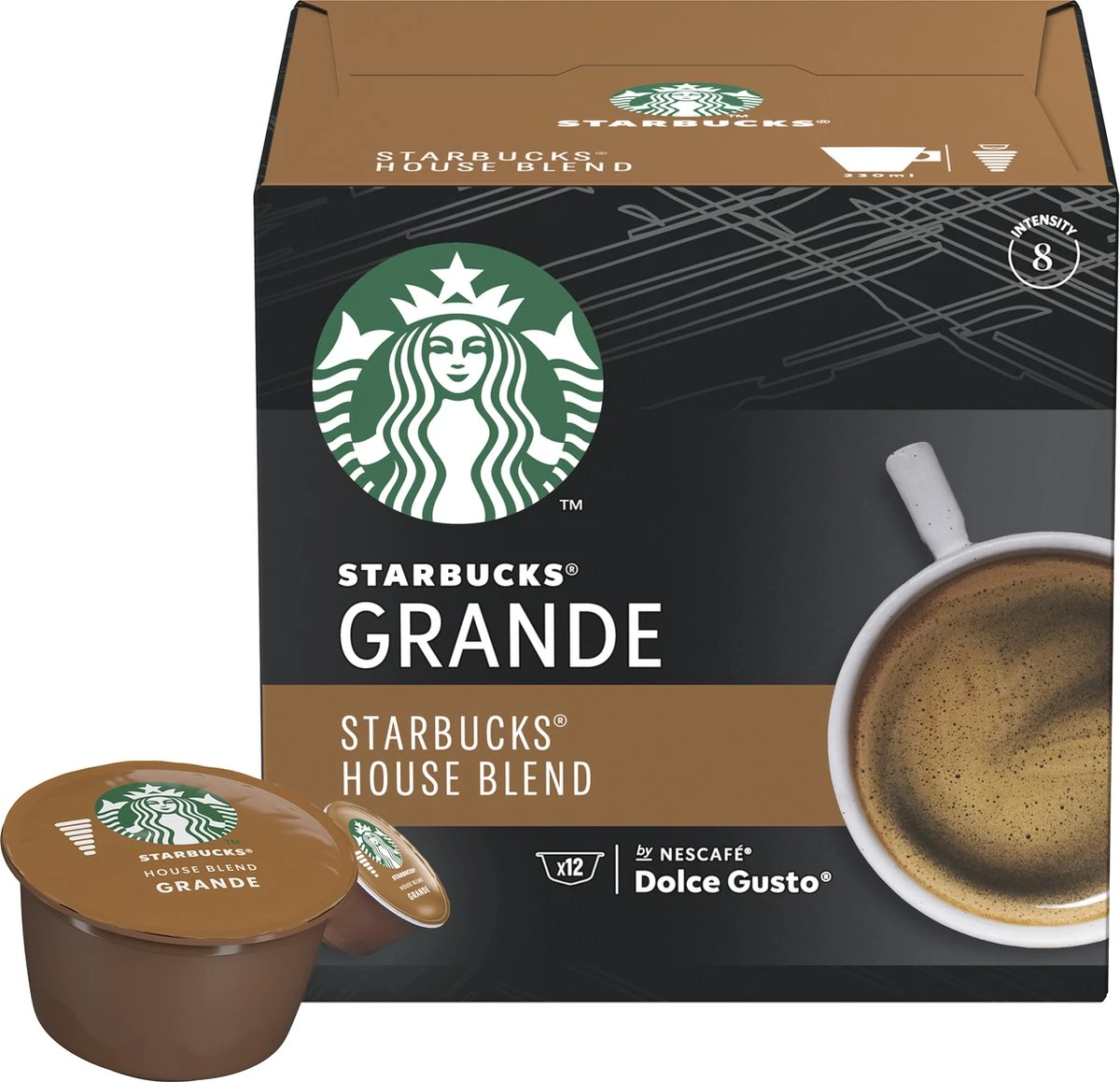 Starbucks By Dolce Gusto House Blend Medium Roast Capsules - 36 Koffiecups 4 Starbucks By Dolce Gusto House Blend Medium Roast Capsules - 36 Koffiecups - Afbeelding 2