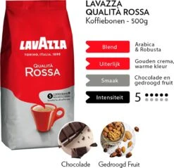 Lavazza Qualita Rossa Koffiebonen - 500g -Koffie Series Winkel 1200x1162 1