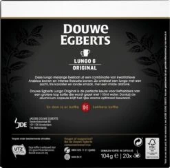 Douwe Egberts Lungo Original Koffiecups - Intensiteit 6/12 - 10 X 20 Capsules 13 Douwe Egberts Lungo Original Koffiecups - Intensiteit 6/12 - 10 X 20 Capsules -Koffie Series Winkel 1200x1184 2