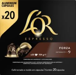 L'OR Espresso Forza Koffiecups - Intensiteit 9/12 - 10 X 20 Capsules -Koffie Series Winkel 1200x1187 2