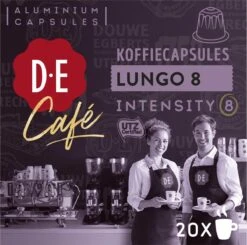 Douwe Egberts D.E Café Lungo Koffiecups - Intesiteit 8/12 - 10 X 20 Capsules -Koffie Series Winkel 1200x1189 3