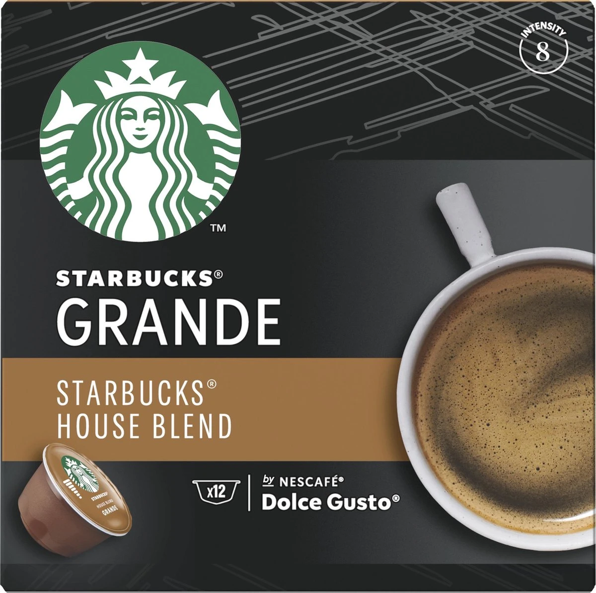Starbucks By Dolce Gusto House Blend Medium Roast Capsules - 36 Koffiecups 5 Starbucks By Dolce Gusto House Blend Medium Roast Capsules - 36 Koffiecups - Afbeelding 3