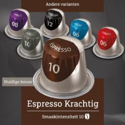 Douwe Egberts Espresso Krachtig Koffiecups - Intensiteit 10/12 - 10 X 20 Capsules -Koffie Series Winkel 1200x1200 108