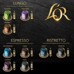 L'OR Lungo Profondo Koffiecups - Intensiteit 8/12 - 10 X 10 Capsules -Koffie Series Winkel 1200x1200 121