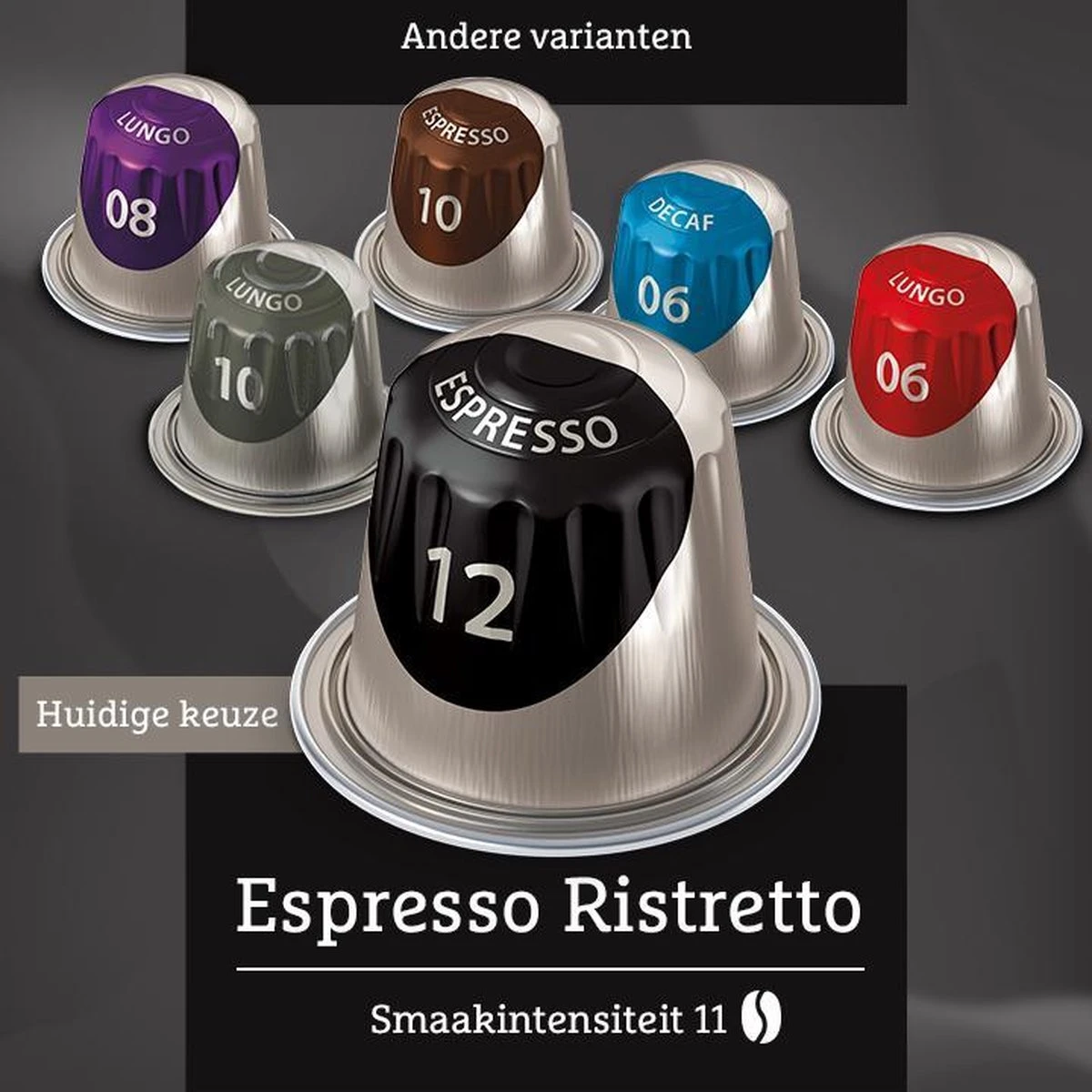 Douwe Egberts Espresso Ristretto (12) - 10 X 20 Koffiecups 6 Douwe Egberts Espresso Ristretto (12) - 10 X 20 Koffiecups - Afbeelding 4