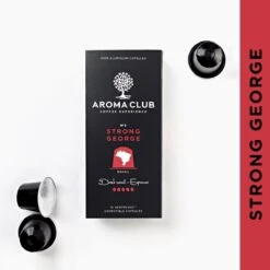 Aroma Club - Nespresso Compatible Capsules (120 St.) - No. 3 Strong George - Intensiteit 5/5 - Espresso - 100% Aluminium Koffiecups 12 Aroma Club - Nespresso Compatible Capsules (120 St.) - No. 3 Strong George - Intensiteit 5/5 - Espresso - 100% Aluminium Koffiecups -Koffie Series Winkel 1200x1200 16