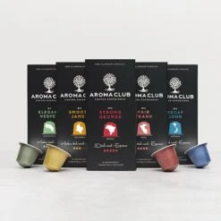 Aroma Club - Nespresso Compatible Capsules (120 St.) - No. 3 Strong George - Intensiteit 5/5 - Espresso - 100% Aluminium Koffiecups 14 Aroma Club - Nespresso Compatible Capsules (120 St.) - No. 3 Strong George - Intensiteit 5/5 - Espresso - 100% Aluminium Koffiecups -Koffie Series Winkel 1200x1200 18