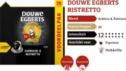 Douwe Egberts Espresso Ristretto (12) - 10 X 20 Koffiecups 13 Douwe Egberts Espresso Ristretto (12) - 10 X 20 Koffiecups -Koffie Series Winkel 1200x681 1