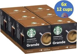 Starbucks By Dolce Gusto House Blend Medium Roast Capsules - 6x12 Cups = 72koffiecups