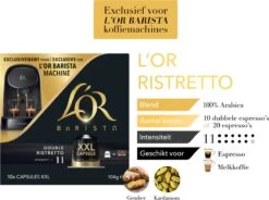 L'OR BARISTA XXL Ristretto (11) - 5 X 10 Koffiecups -Koffie Series Winkel 1200x896