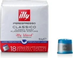 Illy - Iperespresso Koffie Home Classico Lungo 6 X 18 Capsules -Koffie Series Winkel 1200x956 1