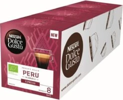 Nescafé Dolce Gusto Espresso Peru Capsules - 36 Koffiecups - GB-ORG-05 -Koffie Series Winkel 1200x975 1
