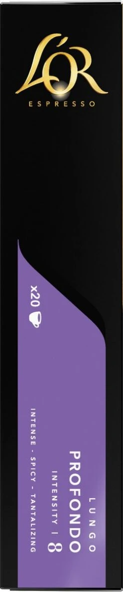 L'OR Lungo Profondo Koffiecups - Intensiteit 8/12 - 4 X 40 Capsules -Koffie Series Winkel 251x1200 2