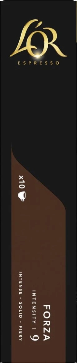 L'OR Espresso Forza Koffiecups - Intensiteit 9/12 - 10 X 10 Capsules -Koffie Series Winkel 255x1200 8