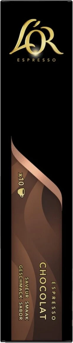 L'OR Espresso Chocolat Koffiecups - 10 X 10 Capsules -Koffie Series Winkel 257x1200