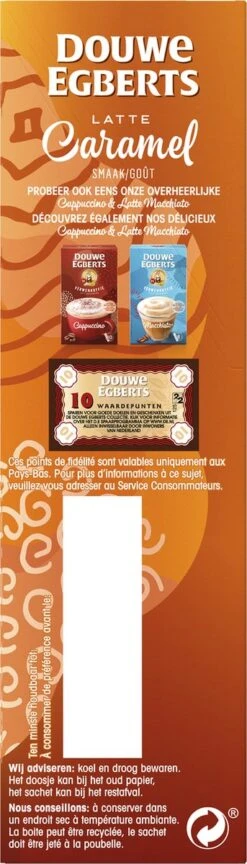 Douwe Egberts Verwenkoffie Latte Caramel Oploskoffie - 5 X 8 Zakjes -Koffie Series Winkel 343x1200 7