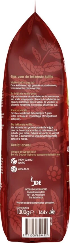 Douwe Egberts Aroma Rood Koffiebonen - 4 X 1000 Gram - Extra Grote Verpakking 18 Douwe Egberts Aroma Rood Koffiebonen - 4 X 1000 Gram - Extra Grote Verpakking -Koffie Series Winkel 350x1200