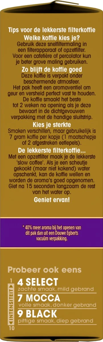 Douwe Egberts Excellent - Filterkoffie - 12 X 250 Gram 6 Douwe Egberts Excellent - Filterkoffie - 12 X 250 Gram - Afbeelding 4