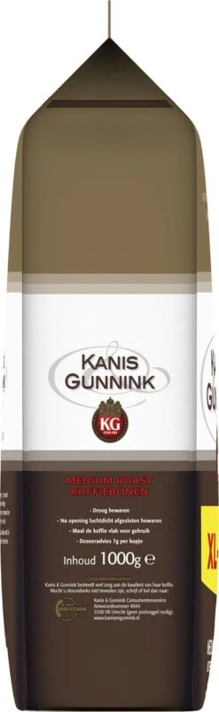 Kanis & Gunnink Medium Roast Koffiebonen - 4 X 1000 Gram - Voordeelverpakking -Koffie Series Winkel 369x1200