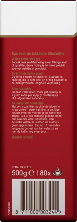 Douwe Egberts Aroma Rood Filterkoffie - 6 X 500 Gram -Koffie Series Winkel 420x1200 4