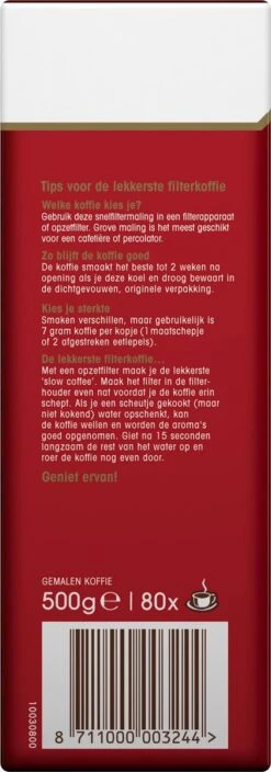 Douwe Egberts Aroma Rood Filterkoffie - 15 X 500 Gram -Koffie Series Winkel 421x1200 2