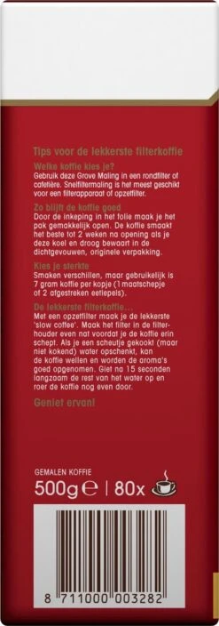 Douwe Egberts Aroma Rood Grove Maling Filterkoffie - 6 X 500 Gram -Koffie Series Winkel 421x1200