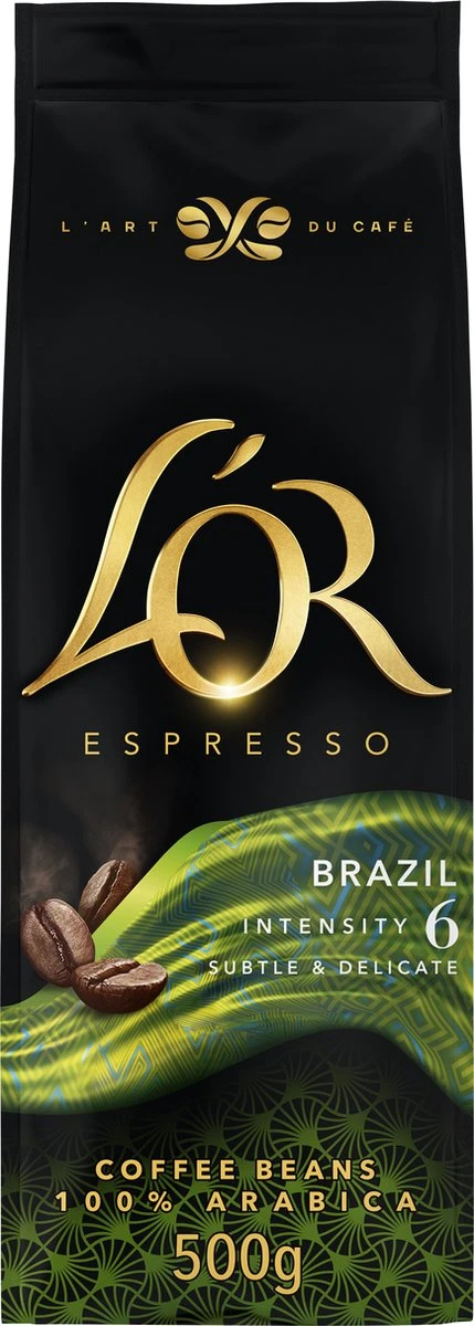 L'OR Espresso Origins Brazil Koffiebonen (6) - 4 X 500 Gram 9 L'OR Espresso Origins Brazil Koffiebonen (6) - 4 X 500 Gram - Afbeelding 7