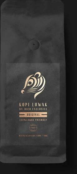 Kopi Luwak Koffie. 35 Gram Ongemalen Bonen. Direct Trade. Single Origin. The Original By Rich.Exclusive. -Koffie Series Winkel 533x1200