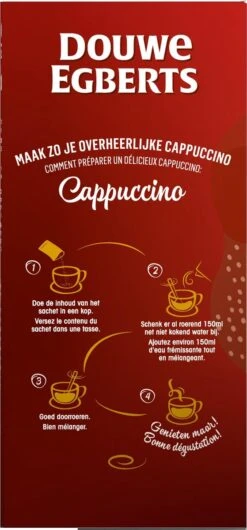 Douwe Egberts Verwenkoffie Cappuccino Oploskoffie - 5 X 10 Zakjes -Koffie Series Winkel 559x1200