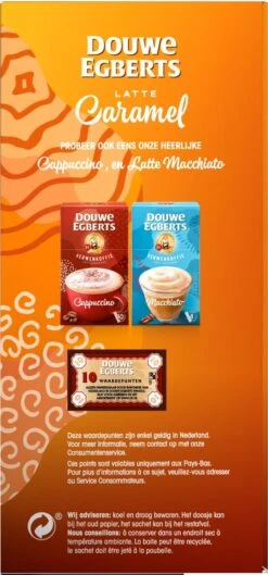 Douwe Egberts Verwenkoffie Latte Caramel Oploskoffie - 5 X 8 Zakjes -Koffie Series Winkel 560x1200 3