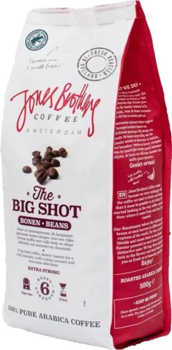 Jones Brothers Coffee The Big Shot Koffiebonen - 6 X 500 Gram -Koffie Series Winkel 591x1200