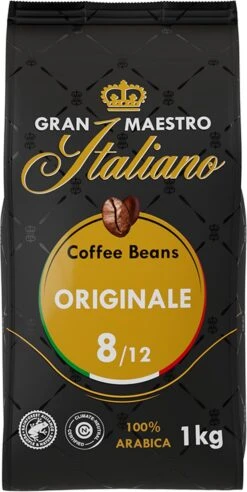 Gran Maestro Italiano - Orginale - Koffiebonen - Bonen Voor Espresso En Lungo - Arabica – 4 X 1kg -Koffie Series Winkel 602x1200 3
