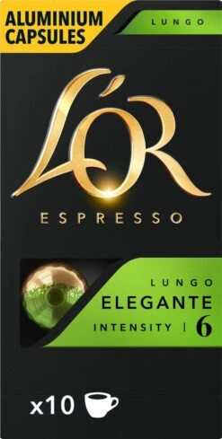 L'OR Lungo Elegante Koffiecups - Intensiteit 6/12 - 10 X 10 Capsules -Koffie Series Winkel 606x1200 1