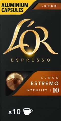 L'OR Lungo Estremo Koffiecups - Intensiteit 10/12 - 10 X 10 Capsules 22 L'OR Lungo Estremo Koffiecups - Intensiteit 10/12 - 10 X 10 Capsules -Koffie Series Winkel 606x1200 4
