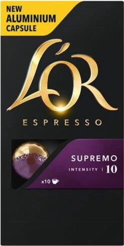 L'OR Espresso Supremo Koffiecups - Intensiteit 10/12 - 10 X 10 Capsules -Koffie Series Winkel 606x1200 6