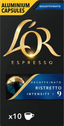L'OR Espresso Ristretto Decaffeinato - Intensiteit 9/12 - 10 X 10 Capsules -Koffie Series Winkel 607x1200 7