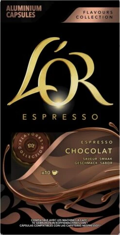 L'OR Espresso Chocolat Koffiecups - 10 X 10 Capsules -Koffie Series Winkel 612x1200 1