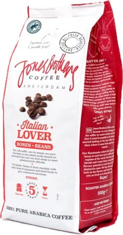 Jones Brothers Coffee Koffiebonen Italian Lover – 6 X 500 Gram 13 Jones Brothers Coffee Koffiebonen Italian Lover – 6 X 500 Gram -Koffie Series Winkel 627x1200 2
