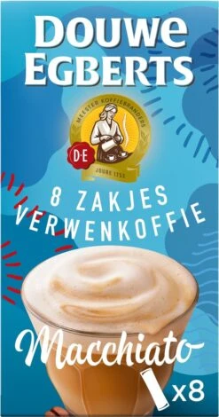 Douwe Egberts Verwenkoffie Latte Macchiato Oploskoffie - 5 X 8 Zakjes -Koffie Series Winkel 631x1200