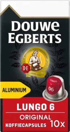 Douwe Egberts Lungo Original Koffiecups - Intensiteit 6/12 - 10 X 10 Capsules -Koffie Series Winkel 643x1200 2