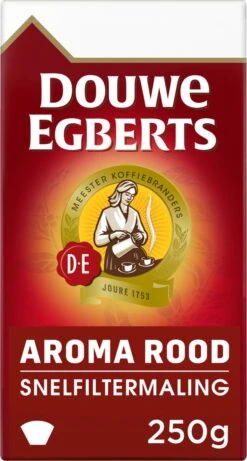 Douwe Egberts Aroma Rood Filterkoffie - 24 X 250 Gram -Koffie Series Winkel 643x1200 4