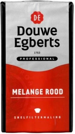 Koffie Douwe Egberts Snelfiltermaling Melange Rood 500gr - 6 Stuks -Koffie Series Winkel 673x1200 2