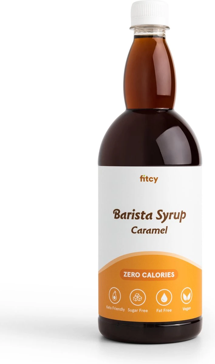 Fitcy | Koffiesiroop | Karamel | Barista Syrup | Zero | Vegan | Vetvrij | Suikervrij | Keto-vriendelijk | Koffie | Siroop | 1L 3 Fitcy | Koffiesiroop | Karamel | Barista Syrup | Zero | Vegan | Vetvrij | Suikervrij | Keto-vriendelijk | Koffie | Siroop | 1L